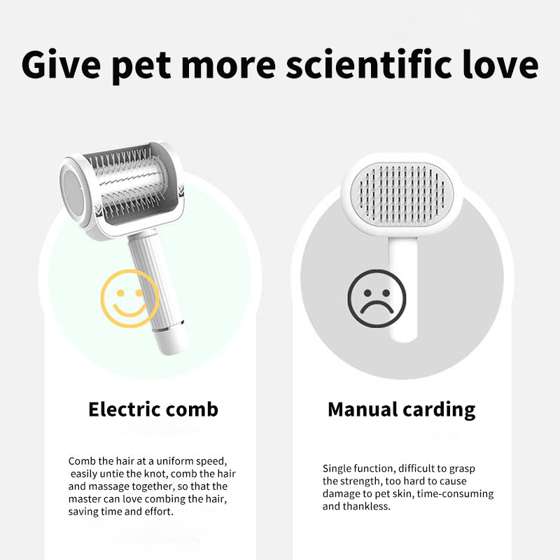 Pet Comb Automatic Groomer Cat Dog Charging Automatic Massage Comb Floating Hair Remover